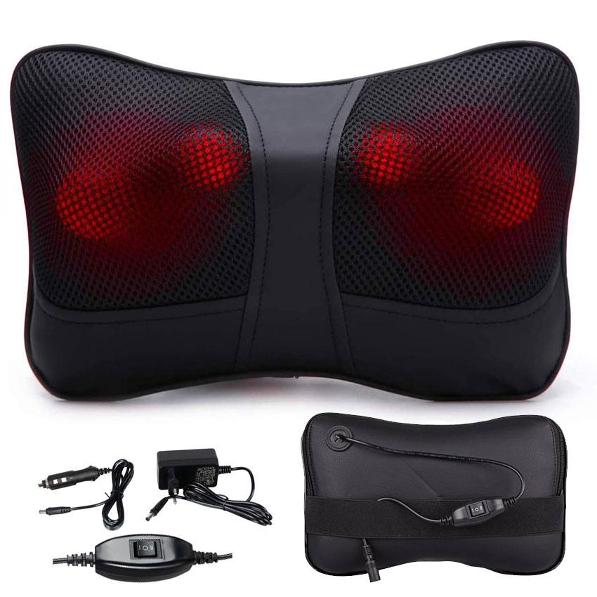 Masážny vankúšik Shiatsu s uchytením na stoličku